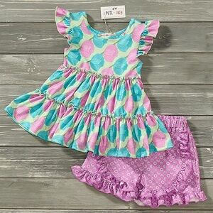 Pete and Lucy Blooming Blossom Short Set
